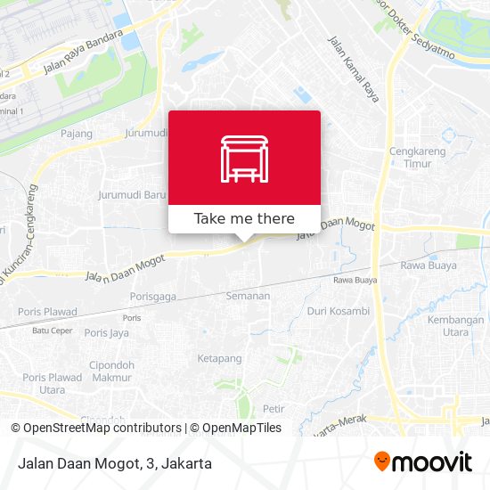 Jalan Daan Mogot, 3 map