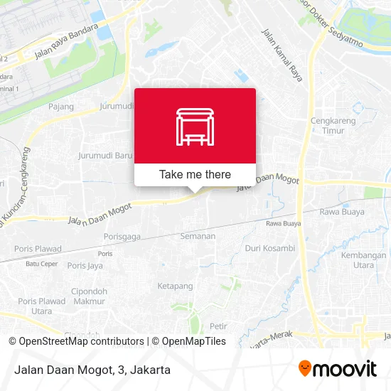 Jalan Daan Mogot, 3 map