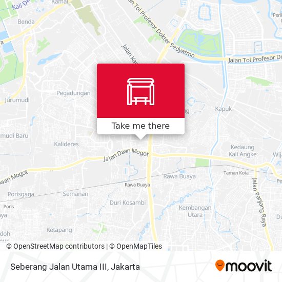 Seberang Jalan Utama III map