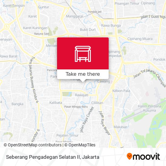 Seberang Pengadegan Selatan II map
