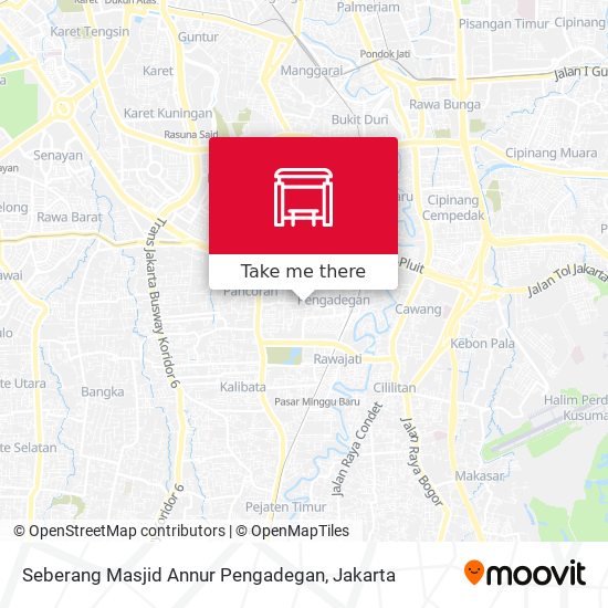 Seberang Masjid Annur Pengadegan map