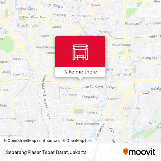 Seberang Pasar Tebet Barat map