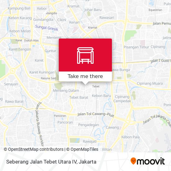 Seberang Jalan Tebet Utara IV map