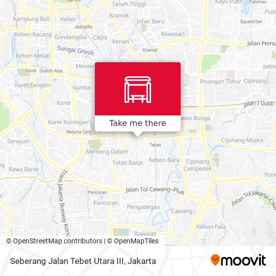 Seberang Jalan Tebet Utara III map