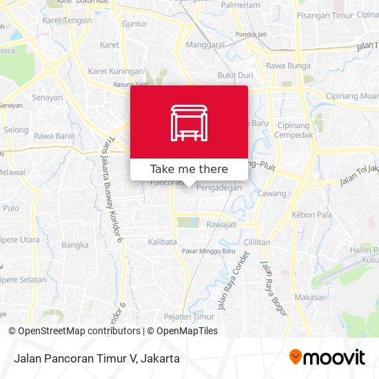 Jalan Pancoran Timur V map