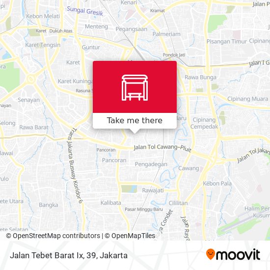 Jalan Tebet Barat Ix, 39 map