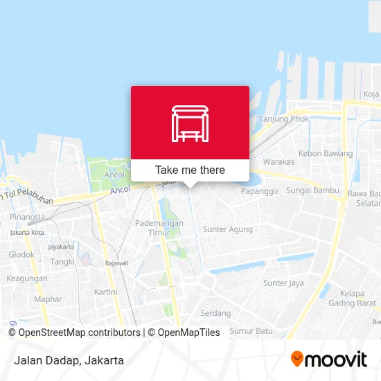 Jalan Dadap map