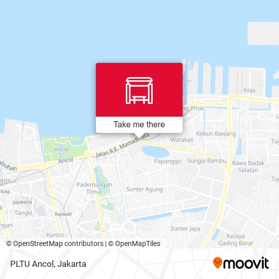 PLTU Ancol map