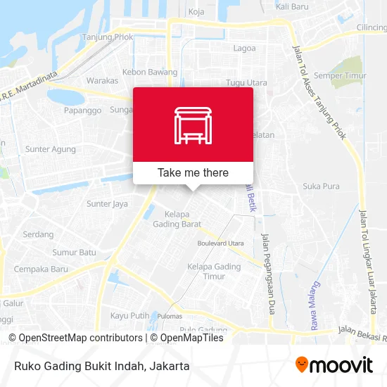 Ruko Gading Bukit Indah map