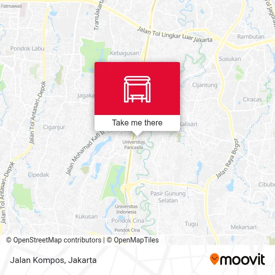 Jalan Kompos map