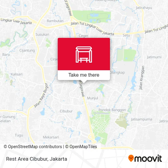 Rest Area Cibubur map
