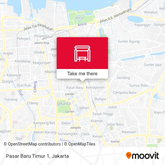 Pasar Baru Timur 1 map