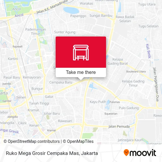 Ruko Mega Grosir Cempaka Mas map
