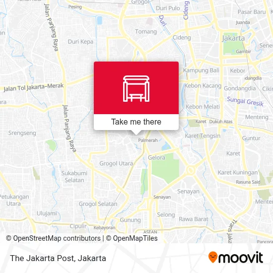 The Jakarta Post map