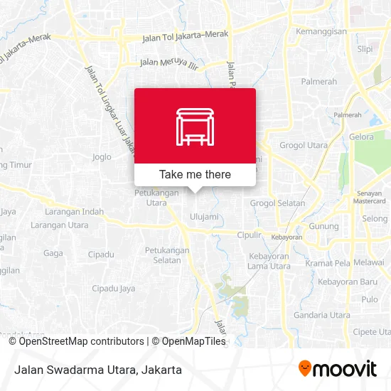 Jalan Swadarma Utara map