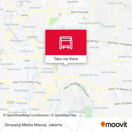 Simpang Media Massa map