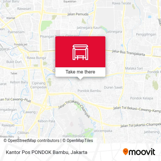 Kantor Pos PONDOK Bambu map