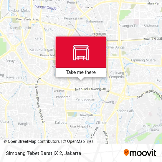 Simpang Tebet Barat IX 2 map