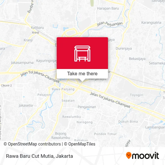 Rawa Baru Cut Mutia map