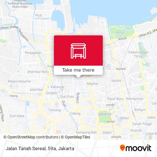 Jalan Tanah Sereal, 59a map