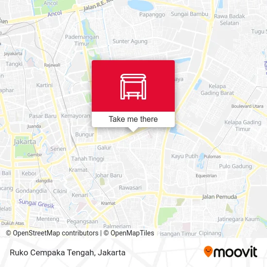 Ruko Cempaka Tengah map