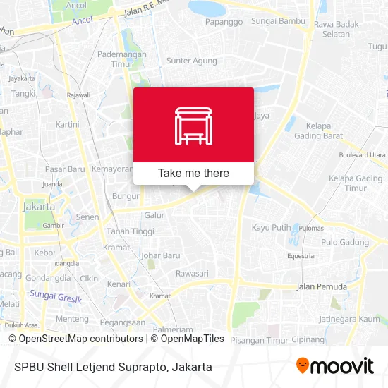 SPBU Shell Letjend Suprapto map