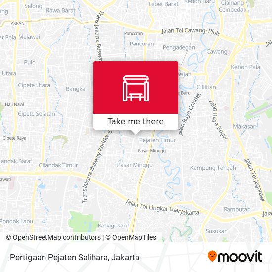 Pertigaan Pejaten Salihara map