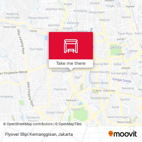 Flyover Slipi Kemanggisan map