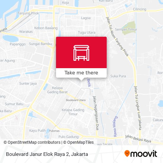 Boulevard Janur Elok Raya 2 map