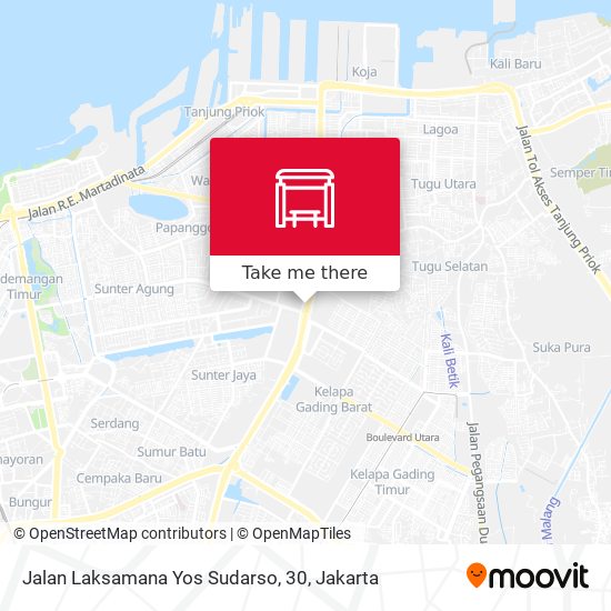 Jalan Laksamana Yos Sudarso, 30 map