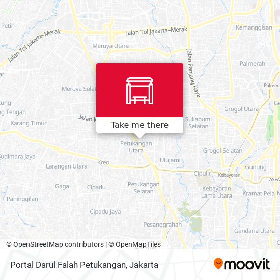 Portal Darul Falah Petukangan map