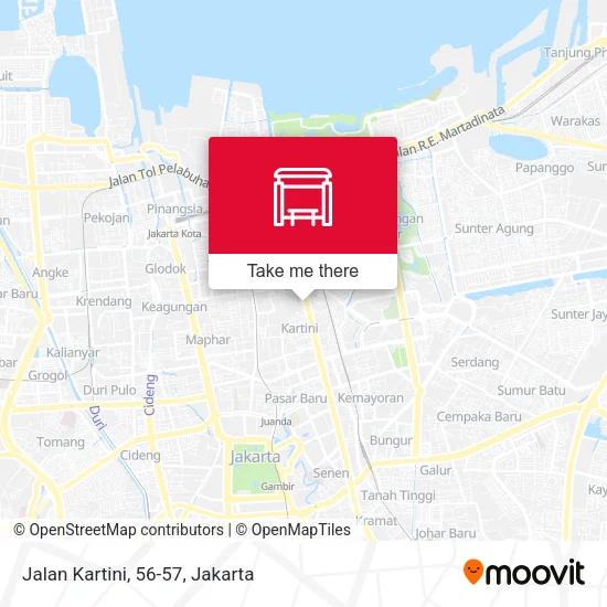 Jalan Kartini, 56-57 map