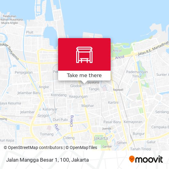 Jalan Mangga Besar 1, 100 map