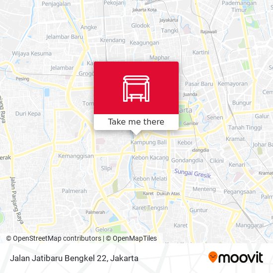 Jalan Jatibaru Bengkel 22 map