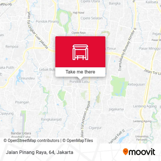 Jalan Pinang Raya, 64 map