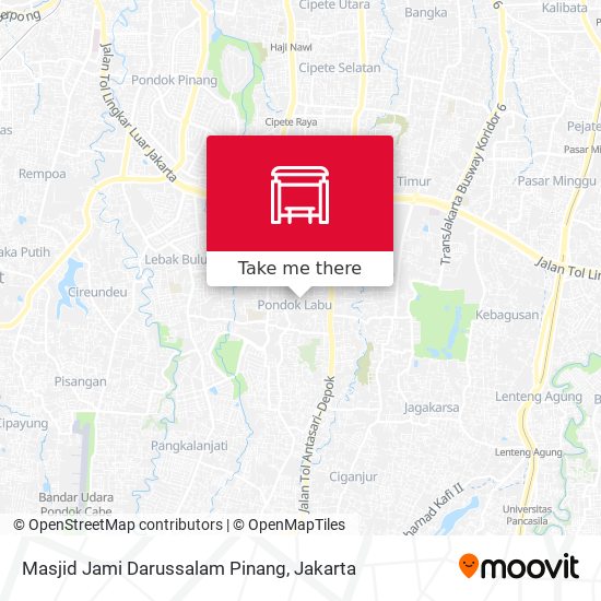 Masjid Jami Darussalam Pinang map