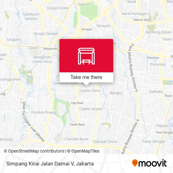 Simpang Kirai Jalan Damai V map