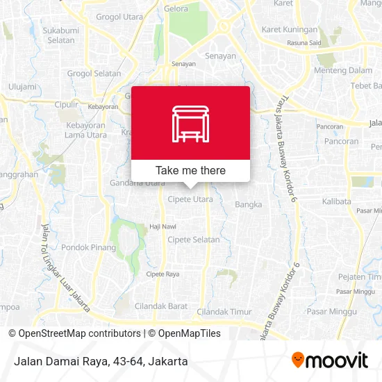 Jalan Damai Raya, 43-64 map