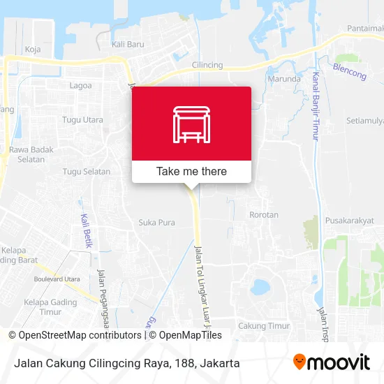 Jalan Cakung Cilingcing Raya, 188 map