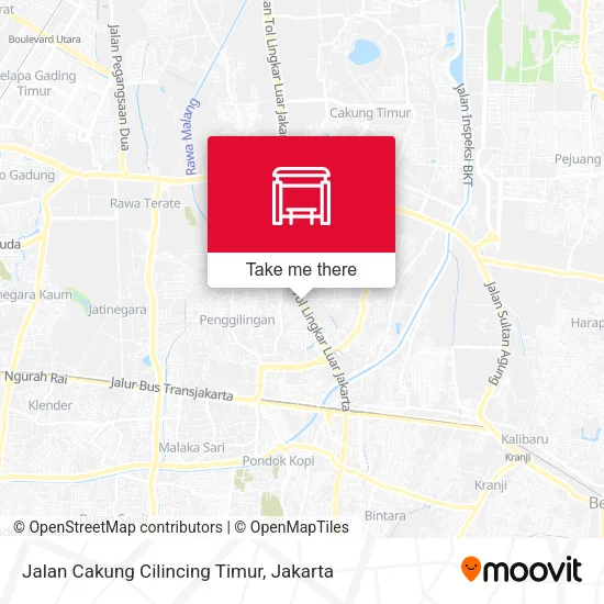 Jalan Cakung Cilincing Timur map