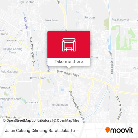 Jalan Cakung Cilincing Barat map