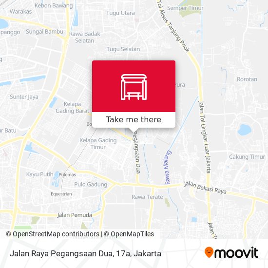 Jalan Raya Pegangsaan Dua, 17a map