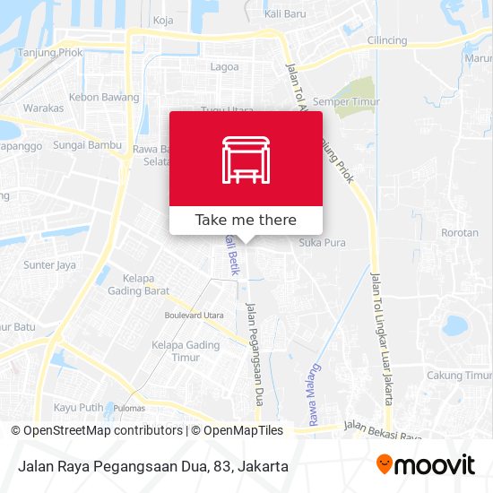 Jalan Raya Pegangsaan Dua, 83 map