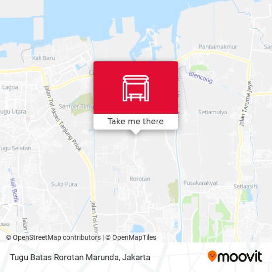 Tugu Batas Rorotan Marunda map
