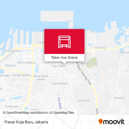 Pasar Koja Baru map