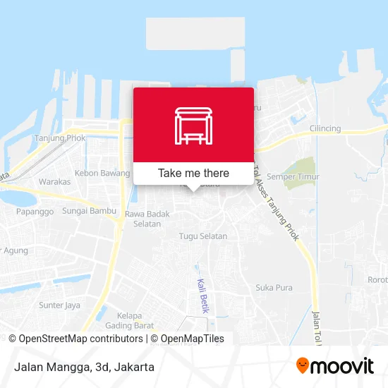 Jalan Mangga, 3d map