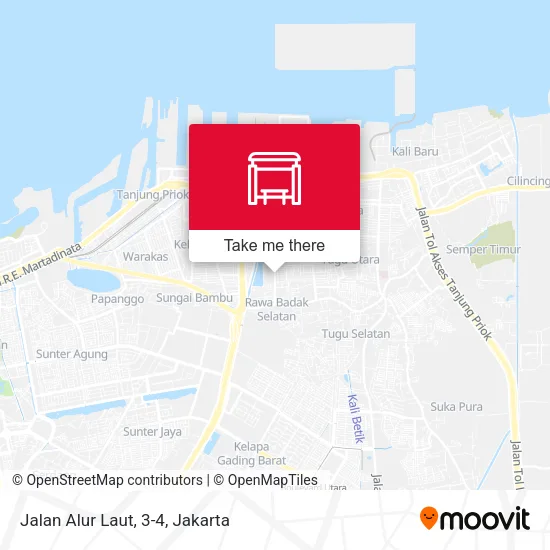 Jalan Alur Laut, 3-4 map