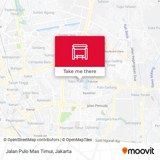 Jalan Pulo Mas Timur map