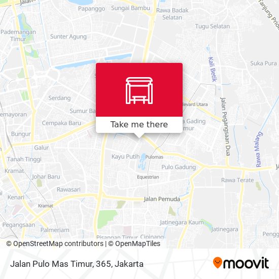 Jalan Pulo Mas Timur, 365 map