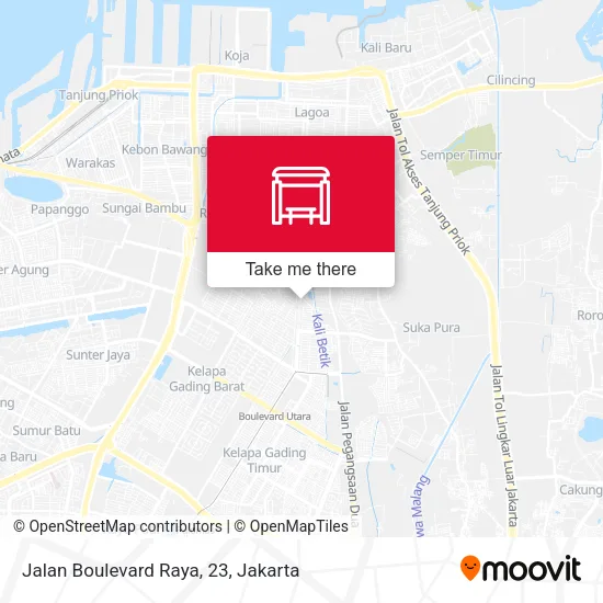Jalan Boulevard Raya, 23 map